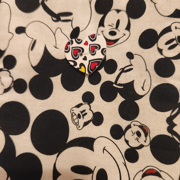 Handmade crossbody black/white Mickey Mouse themed Cell Phone Bag - Picture 4 of 6